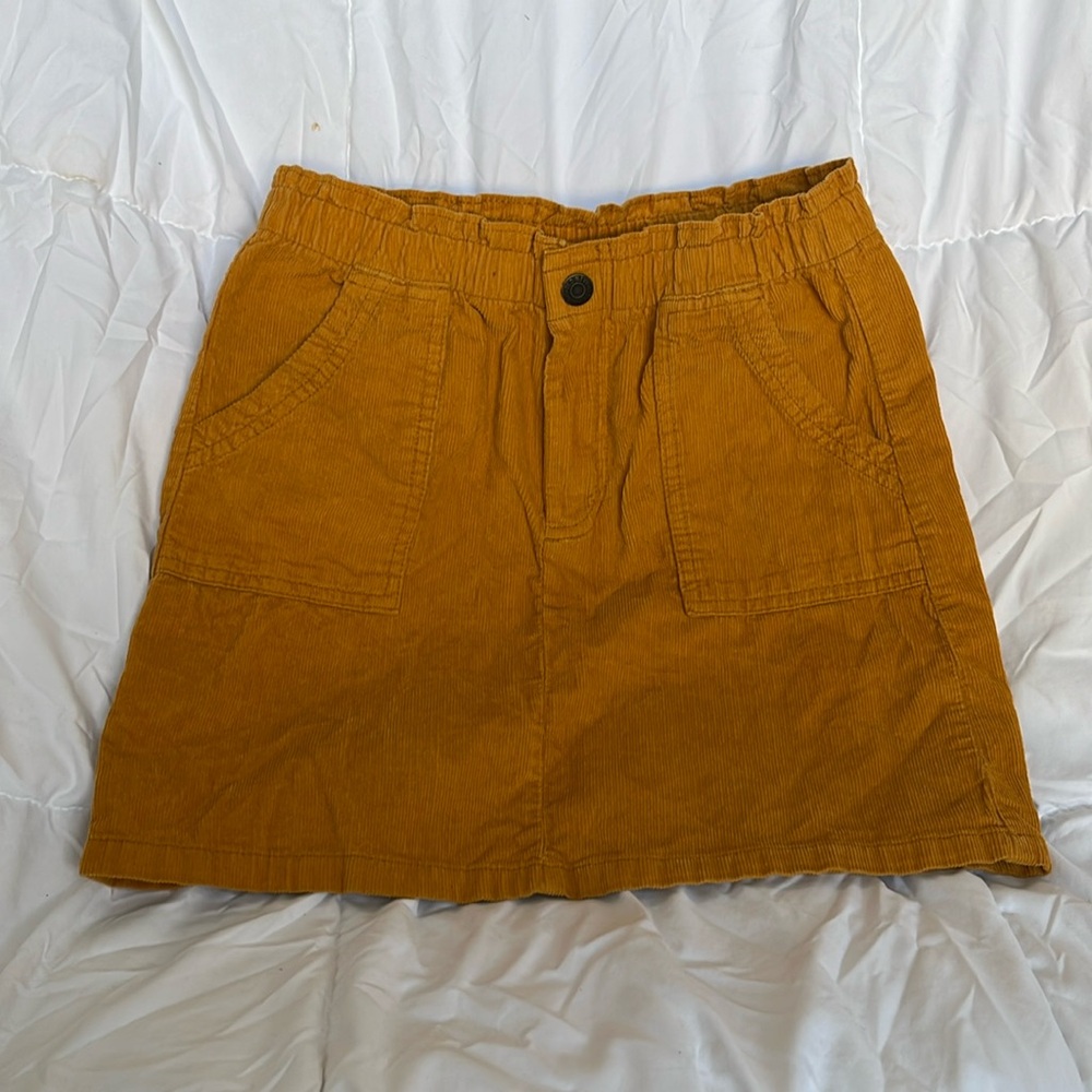 Old Navy courdoroy orange skirt